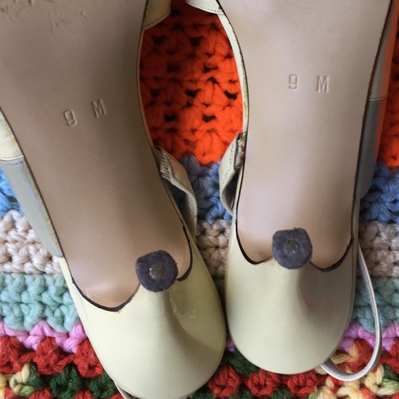 💖VTG designer Garolini open toe slingbacks💖9 - Picture 5 of 8